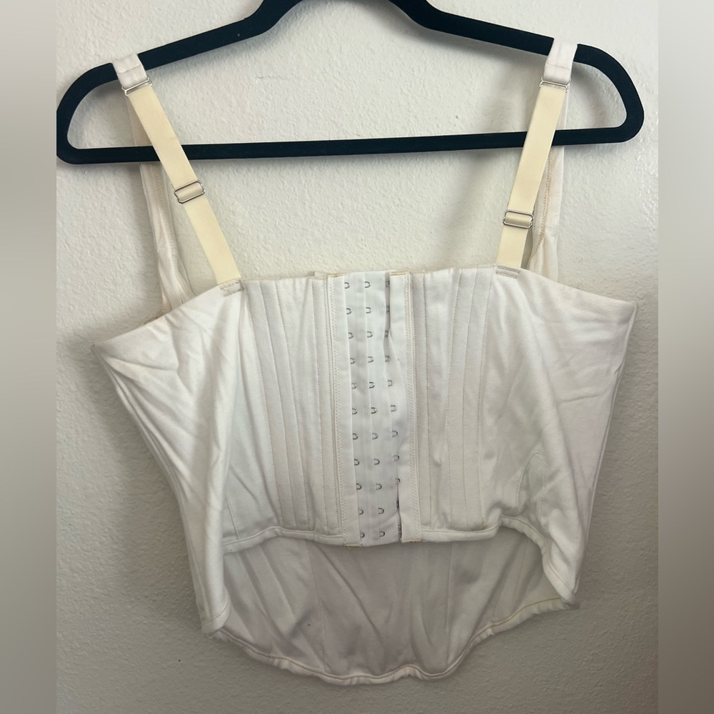 SKIMS White Bustier Top - Size XL - Picture 3 of 5
